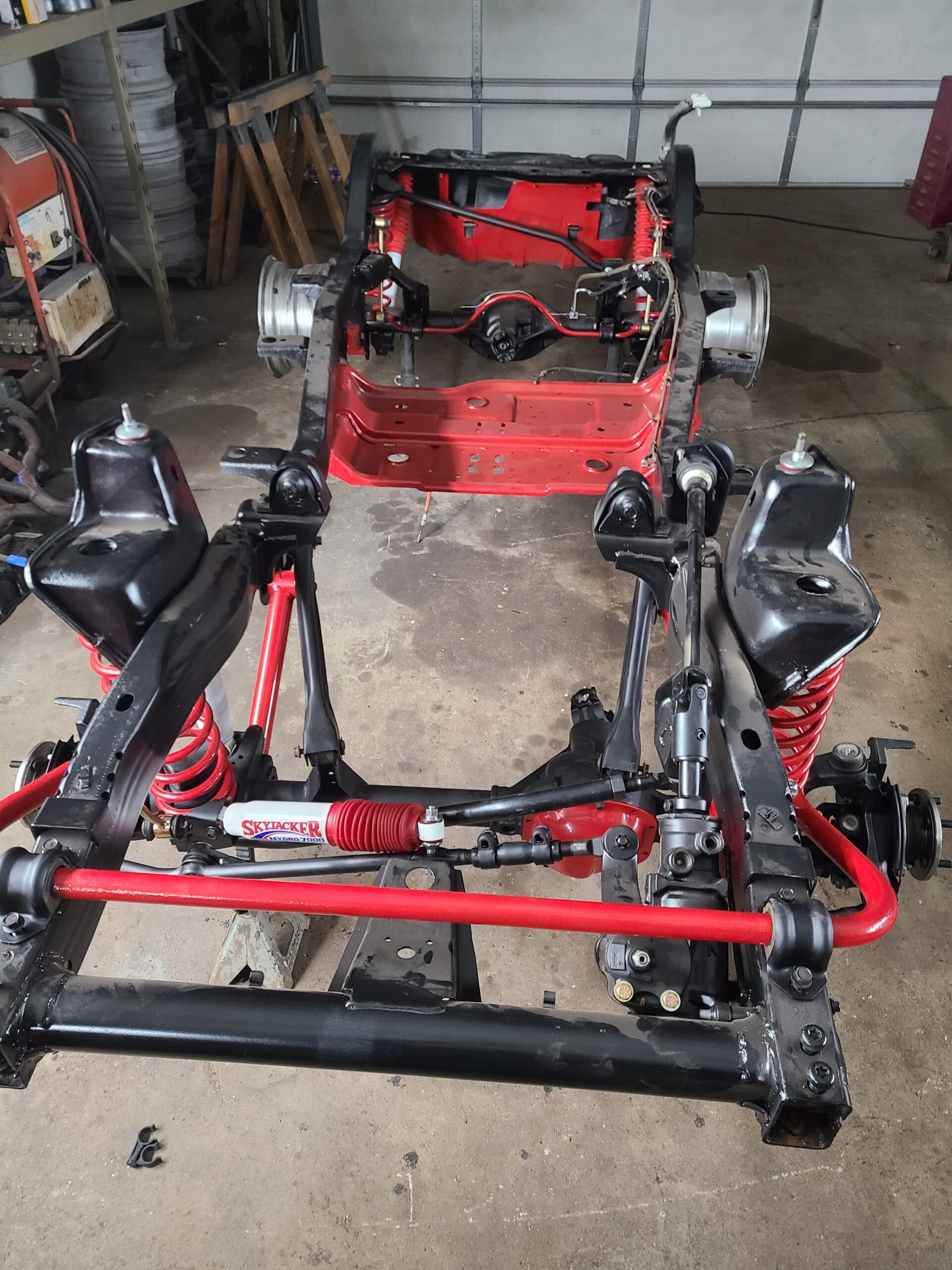 Restored chassis and suspension parts