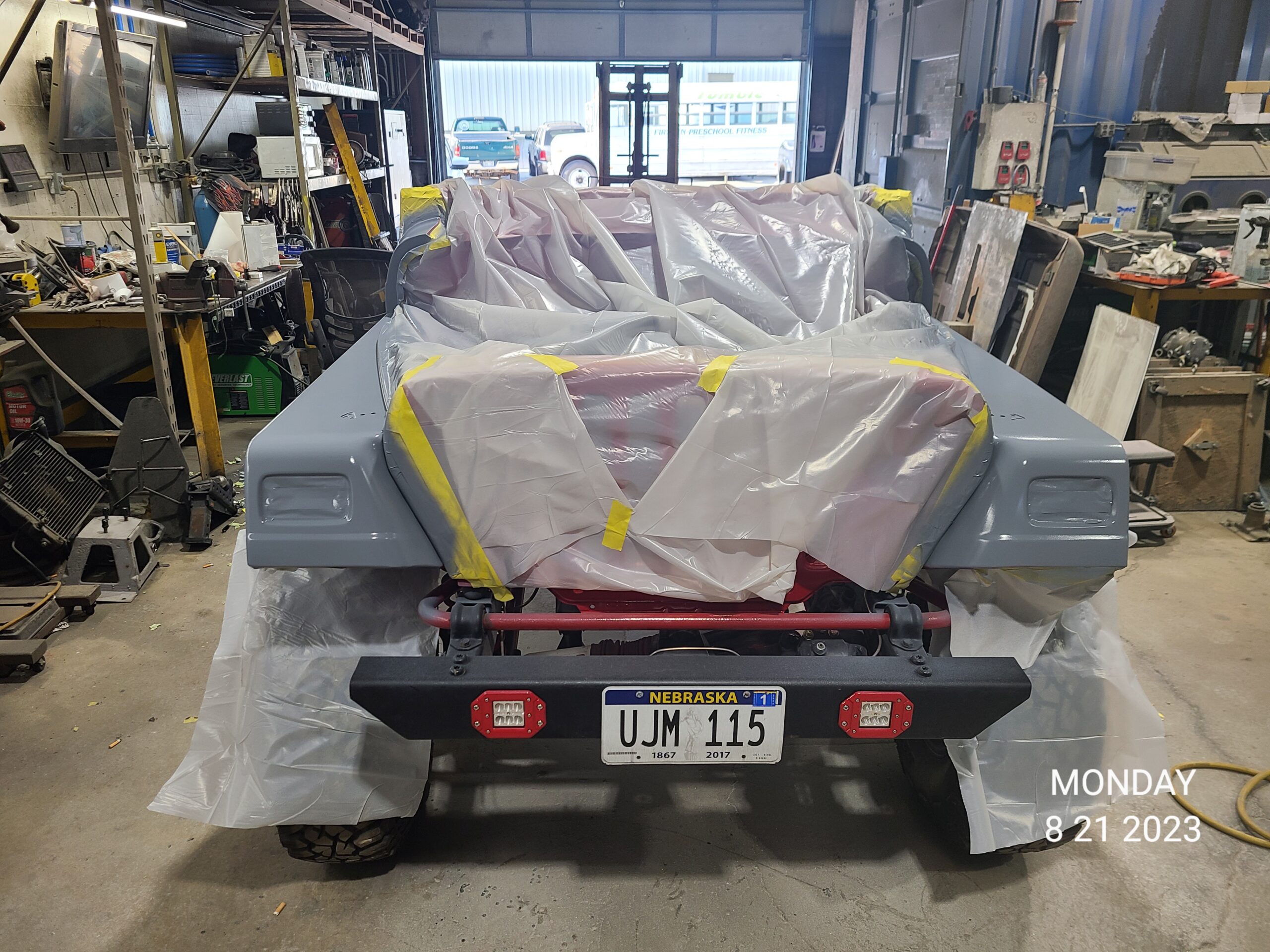 Fresh coated body panel